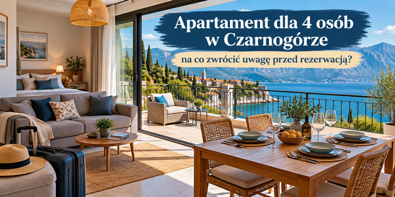 Apartament dla 4 os&oacute;b w Czarnog&oacute;rze  na co zwr&oacute;cić uwagę przed rezerwacją?