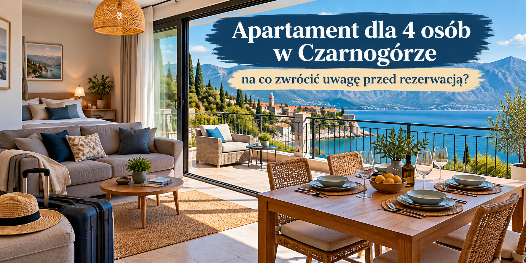 Apartament dla 4 os&oacute;b w Czarnog&oacute;rze  na co zwr&oacute;cić uwagę przed rezerwacją?