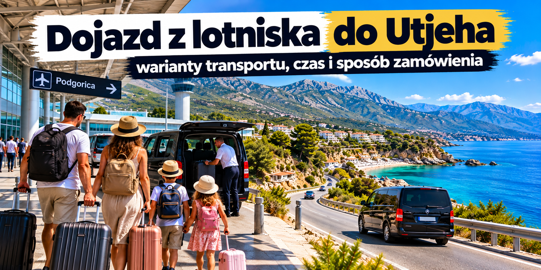 Dojazd z lotniska do Utjeha &ndash; warianty transportu, czas i spos&oacute;b zam&oacute;wienia